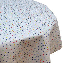 Load image into Gallery viewer, PVC Party Dots - Wipe Clean Table Cloth Geo Dotty Spots