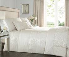 Load image into Gallery viewer, Katherine Ivory Throw - Bedspread Woven Jacquard Rope Dots Damask Cream