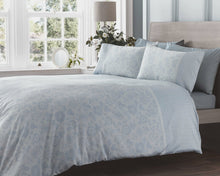 Load image into Gallery viewer, Lola Lace Blue - Duvet Cover Set 300 Thread Count