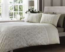 Load image into Gallery viewer, Lola Lace Natural - Duvet Cover Set 300 Thread Count
