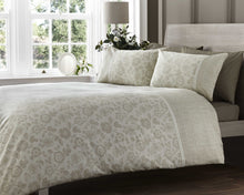 Load image into Gallery viewer, Lola Lace Natural - Duvet Cover Set 300 Thread Count