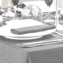 Load image into Gallery viewer, Linen Look Grey - Slubbed Table Cloth Range
