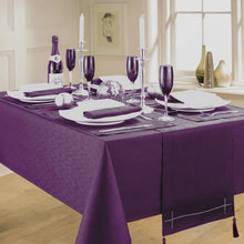 Load image into Gallery viewer, Linen Look Purple - Slubbed Table Cloth Range