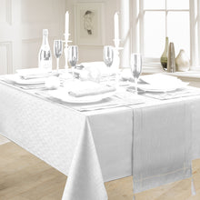 Load image into Gallery viewer, Linen Look White - Slubbed Table Cloth Range