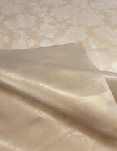Load image into Gallery viewer, PVC Roses Clear Gold - Wipe Clean Table Cloth Embossed Flowers
