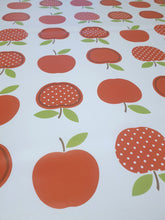 Load image into Gallery viewer, PVC Dotty Apples Red - Wipe Clean Table Cloth Polka Dot Fruit