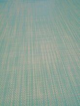 Load image into Gallery viewer, PVC Faux Linen Look Aqua - Wipe Clean Table Cloth Slubbed Blue Green Turquoise