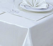 Load image into Gallery viewer, Glitter White / Silver - Table Cloth Range
