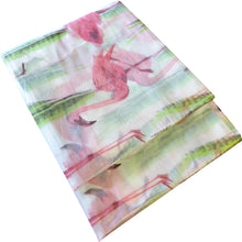 Load image into Gallery viewer, Shower Curtain Set - PEVA Flamingos Pink