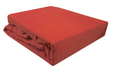 Load image into Gallery viewer, Flannelette Fitted Sheet 18&quot; Red - Thermal Extra Deep Box
