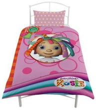 Load image into Gallery viewer, Everything's Rosie Smile - Single Bed Duvet Cover Set, Ragdoll Pink Green Button