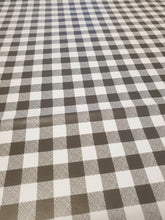 Load image into Gallery viewer, PVC Small Gingham Black - Wipe Clean Table Cloth Picnic Check