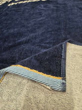 Load image into Gallery viewer, Beach Towel Summer Navy Blue Nautical Rope