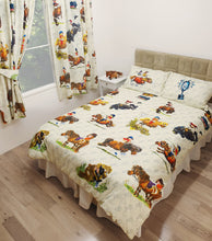 Load image into Gallery viewer, Thelwell 'Antics' - Curtains Cartoon Pony Horse