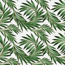 Load image into Gallery viewer, PVC Tropical Leaves Green - Wipe Clean Table Cloth Jungle Leaf Gold