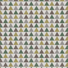 Load image into Gallery viewer, PVC Triangles Green - Wipe Clean Table Cloth Mottle Yellow Brown Beige
