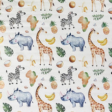 Load image into Gallery viewer, PVC Zoo - Wipe Clean Tablecloth Safari Animals Fruits