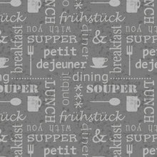 Load image into Gallery viewer, PVC Meals Grey - Wipe Clean Table Cloth Cutlery Cups Marble Effect