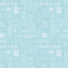 Load image into Gallery viewer, PVC Meals Duckegg - Wipe Clean Table Cloth Cutlery Cups Blue Marble Effect