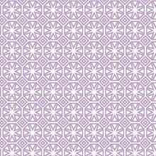 Load image into Gallery viewer, PVC Geo Star Lilac - Wipe Clean Table Cloth Geometric Tile Print Pale Purple
