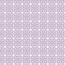 Load image into Gallery viewer, PVC Geo Star Lilac - Wipe Clean Table Cloth Geometric Tile Print Pale Purple