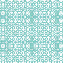 Load image into Gallery viewer, PVC Geo Star Duck Egg - Wipe Clean Table Cloth Geometric Tile Blue