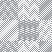 Load image into Gallery viewer, PVC Chevron Check Silver - Wipe Clean Table Cloth Grey Metallic Effect
