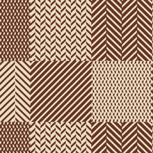 Load image into Gallery viewer, PVC Chevron Check Brown - Wipe Clean Table Cloth