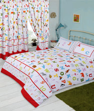 Load image into Gallery viewer, ABC 123 - Duvet Cover Set Alphabet Numbers Animals