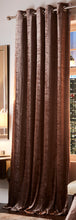 Load image into Gallery viewer, Esquire Mink - Eyelet Curtain Pair Shimmer Velvet Beige