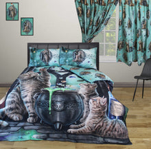 Load image into Gallery viewer, Hubble Bubble - Lisa Parker Duvet Cover Set Cats Cauldron