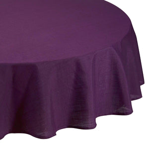 Linen Look Purple - Slubbed Table Cloth Range