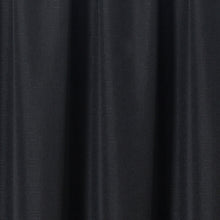 Load image into Gallery viewer, Linen Look Black - Voile Panel Textured Slubbed Effect