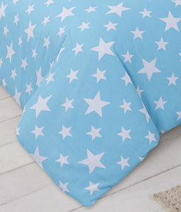 Stars Duckegg Blue White - Duvet Cover Set