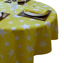 Load image into Gallery viewer, Stars Yellow White - Table Cloth Range