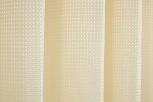 Waffle Cream - Eyelet Curtain Pair Natural
