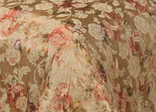 Load image into Gallery viewer, Anastasia Gold - Jacquard Floral Duvet Cover Set