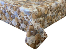 Load image into Gallery viewer, PVC Baubles Gold - Wipe Clean Table Cloth Festive Decoration Silver Grey