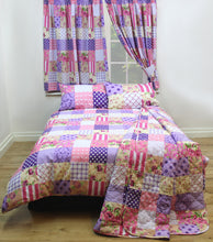 Load image into Gallery viewer, Patchwork Berry - Duvet Cover Set Geometric Purple Plum