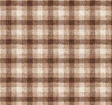 Load image into Gallery viewer, PVC Burlap Check Natural - Wipe Clean Table Cloth Beige Brown Latte