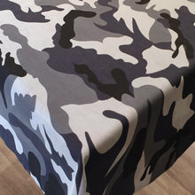 Load image into Gallery viewer, Fitted Sheet Camo Black - Army Camouflage Grey Charcoal
