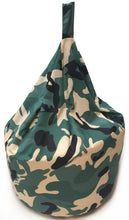 Load image into Gallery viewer, Camo Green - Bean Bag Army Camouflage Khaki Beige Black