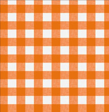 Load image into Gallery viewer, PVC Large Check Orange - Wipe Clean Table Cloth Picnic