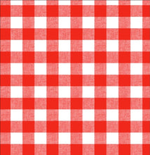 Load image into Gallery viewer, PVC Large Check Red - Wipe Clean Table Cloth Picnic