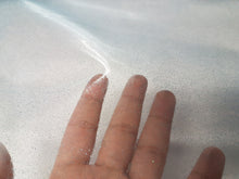 Load image into Gallery viewer, PVC Glitter Blue On Clear - Wipe Clean Table Cloth