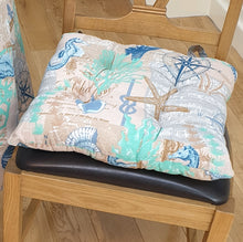 Load image into Gallery viewer, Coastal Multi - Table Cloth Range Sea Shells Beach Nautical Compass Blue White Beige