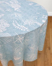 Load image into Gallery viewer, Coastal Rev - Table Cloth Range Sea Shells Beach Nautical Compass Blue White