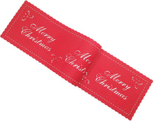 Load image into Gallery viewer, Merry Xmas Red Felt - Christmas Table Range, Cutlery Set, Runner, Coasters, Placemats