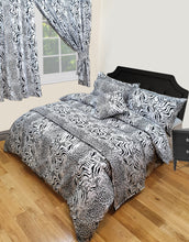 Load image into Gallery viewer, Kalahari - Curtain Pair Animal Leopard Tiger Print Black White