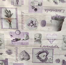 Load image into Gallery viewer, PVC Lavender Collection - Wipe Clean Table Cloth Purple Lilac Gingham Check Hearts